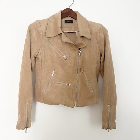 VICI Market Suede Moto Jacket Sand Small S - Picture 8 of 14